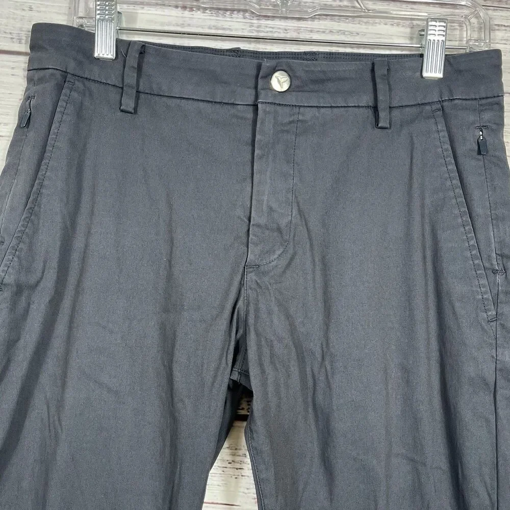 Birddogs Stretch Chino Pants Mens 30x28 Lined Golf Casual Flat Front Performance